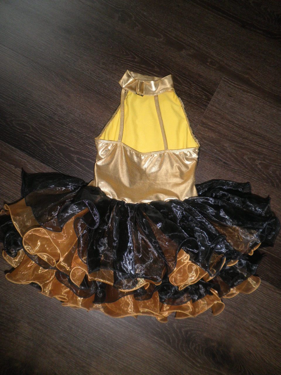 LC Preloved Solo Black & Gold Tutu Costume Size LC Dance Costume Supplies